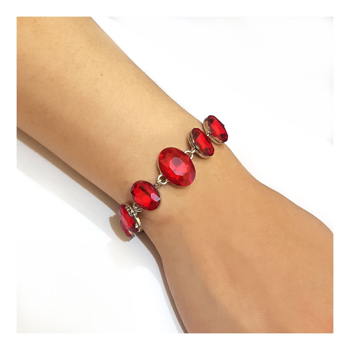 GENERICO - Brazalete  Pulsera Fantasía Para Fiesta De Cristales Yus