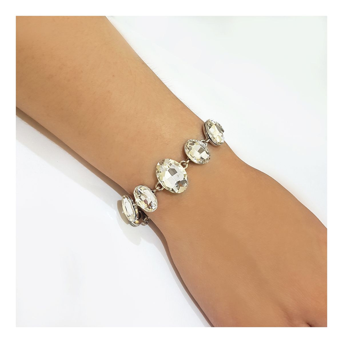 GENERICO - Brazalete  Pulsera Fantasía Para Fiesta De Cristales Yus