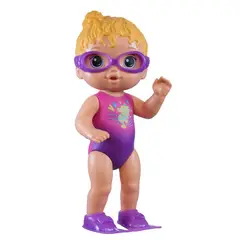 BABY ALIVE - Muñeca Sunny La Nadadora Pelo Rubio