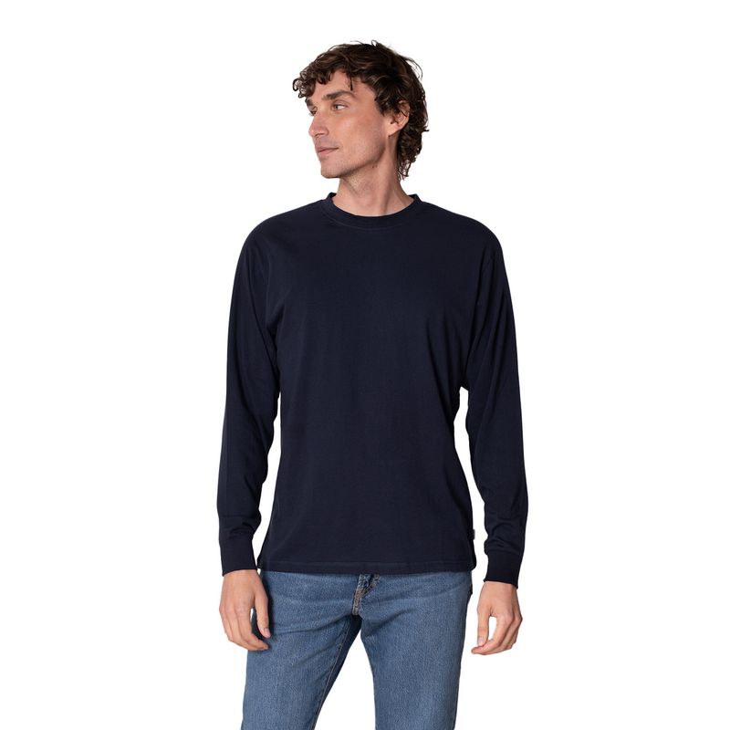 INDUSBORD - Polera Cuello Redondo Manga Larga Algodón Premium UVPRO Certificada