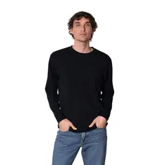 INDUSBORD - Polera Cuello Redondo Manga Larga Algodón Premium UVPRO Certificada