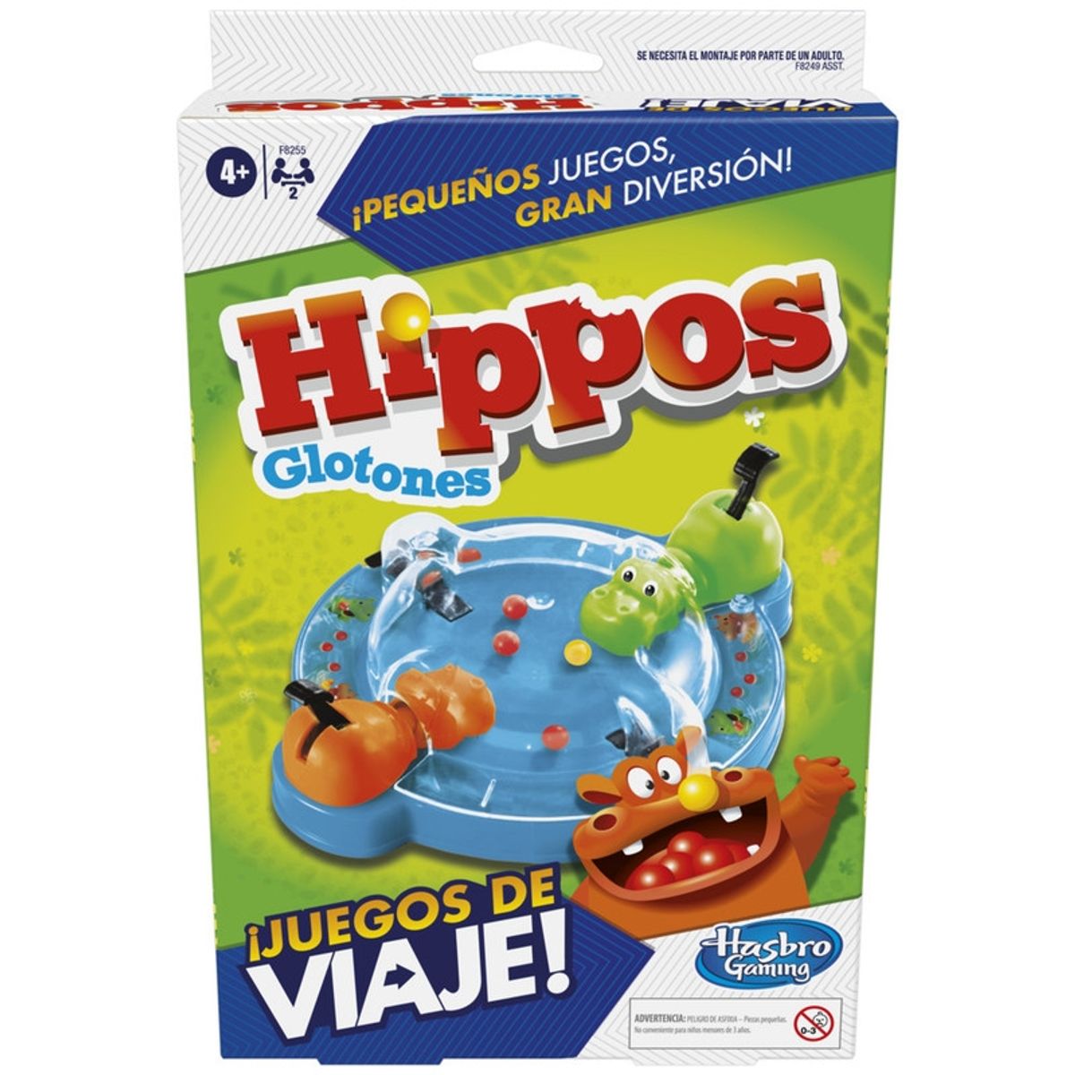 HASBRO - Juego De Mesa Hasbro Gaming Hippos Glotones Grab and Go