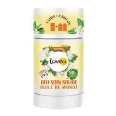 LOVEA - Desodorante Sólido - Aceite de Monoï - Vegano - 50 grs.