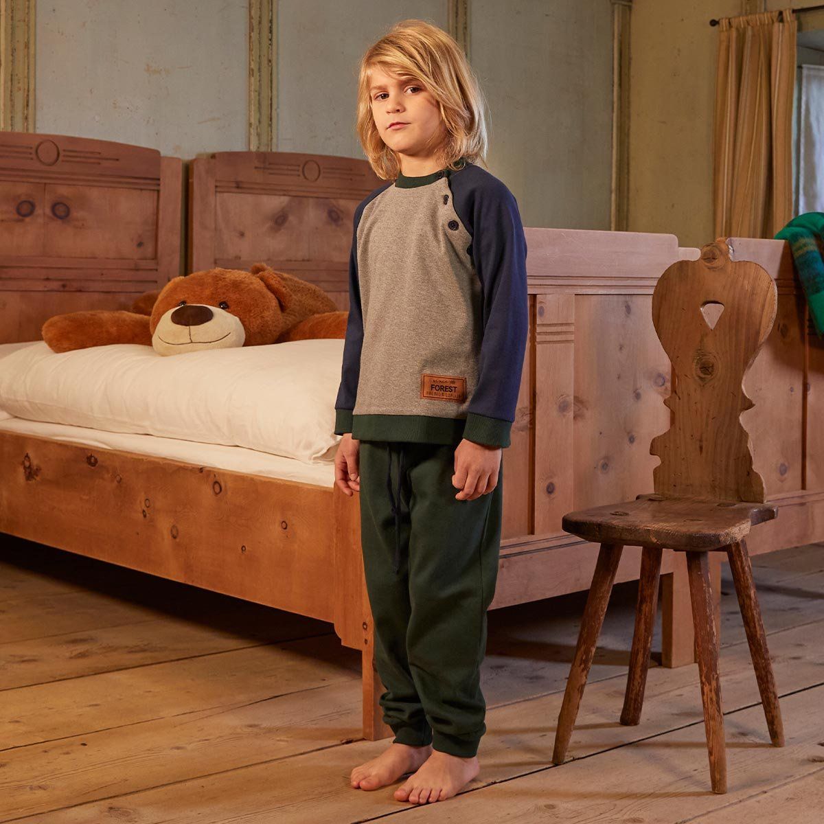POMPEA - Pijama Brachetto Gris Pompea
