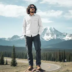 T-WORLD - Camisa Outdoor Trekking Hombre Ripstop Protección Uv+50