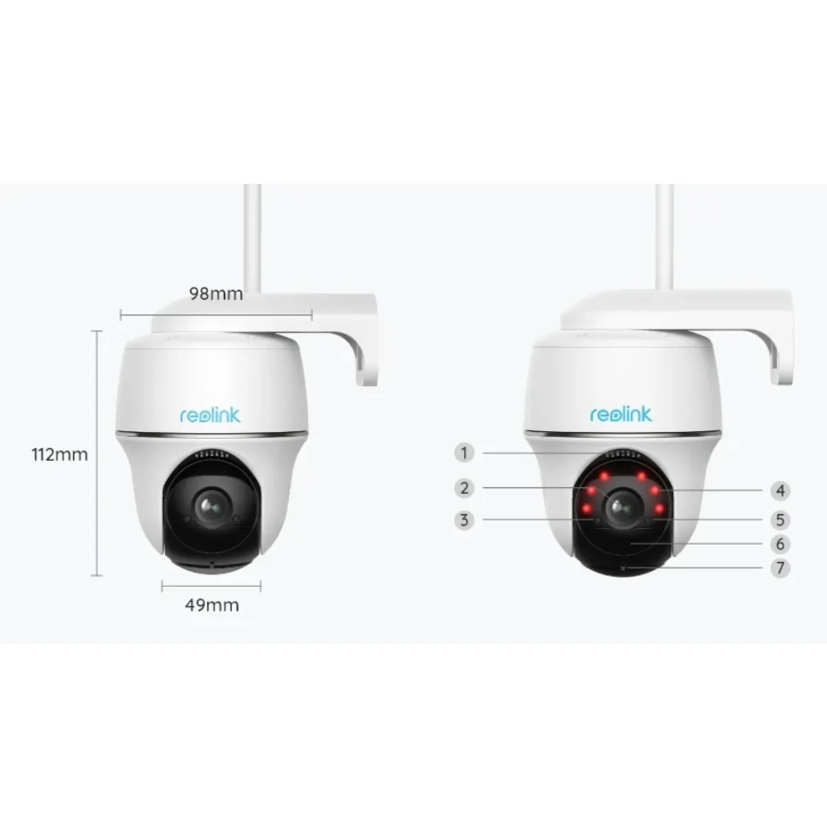 REOLINK - Cámara Wi Fi Ip Exterior 4mp Hd 720p Detección Movimientos