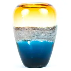 BONITA HOME - FLORERO 26X19 AMBAR-AZUL