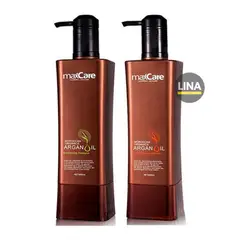 MAXCARE - Pack Shampo + Acondicionador De Cabello Argan Oil 800ml Max Care.