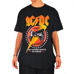 ROCK OFF OFFICIALLY LICENSED PRODUCTS - Polera original de ACDC For Those About to Rock