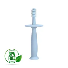 GENERICO - Cepillo Silicona De Dientes Y Encías Para Niños - celeste