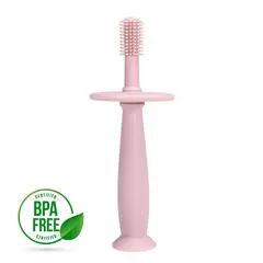 GENERICO - Cepillo Silicona De Dientes Y Encías Para Niños 360 - rosa