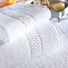 DOHLER - Juego de Toallas de baño y mano Servicie Line Blanca - Döhler