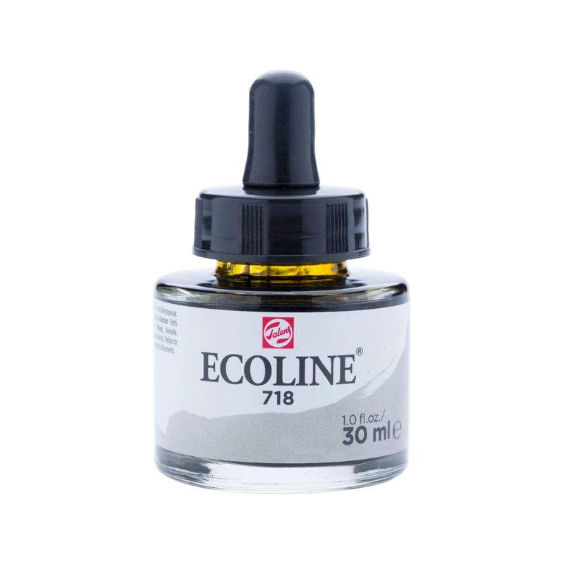 ECOLINE - Acuarela Líquida Ecoline Con Gotero 30ml Gris Calido