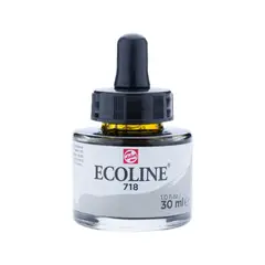 ECOLINE - Acuarela Líquida Con Gotero 30ml Gris Calido