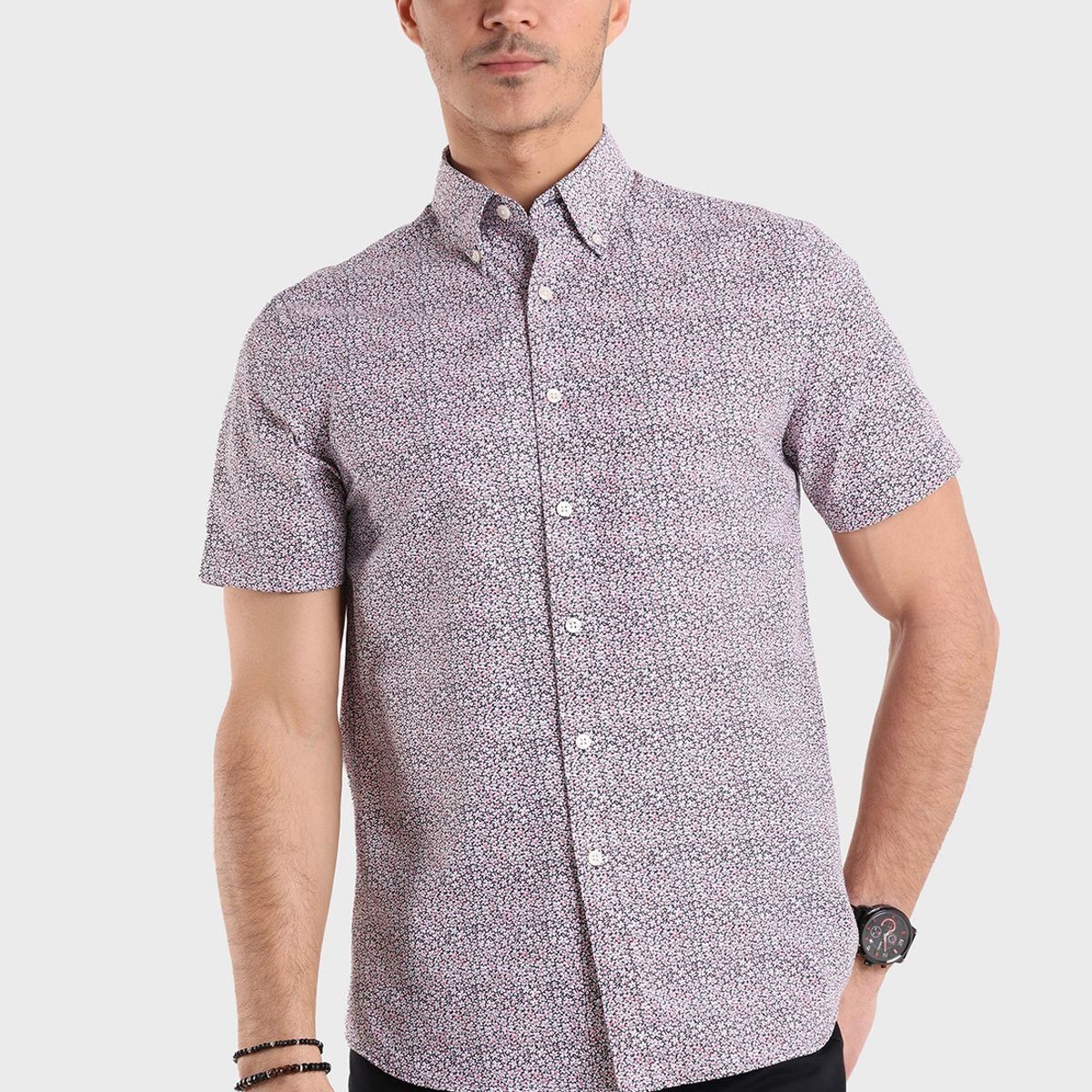 GUY LAROCHE - Camisa Manga Corta Print Guy Laroche GUY LAROCHE