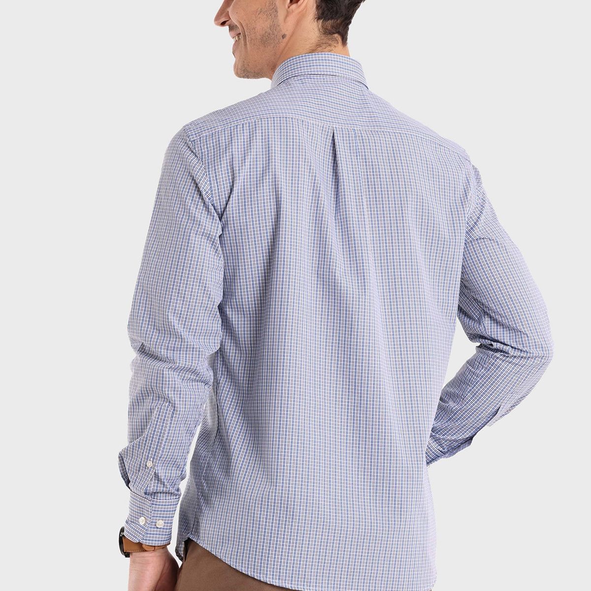 GUY LAROCHE - Camisa Cuello con Botón Cuadritos Guy Laroche GUY LAROCHE