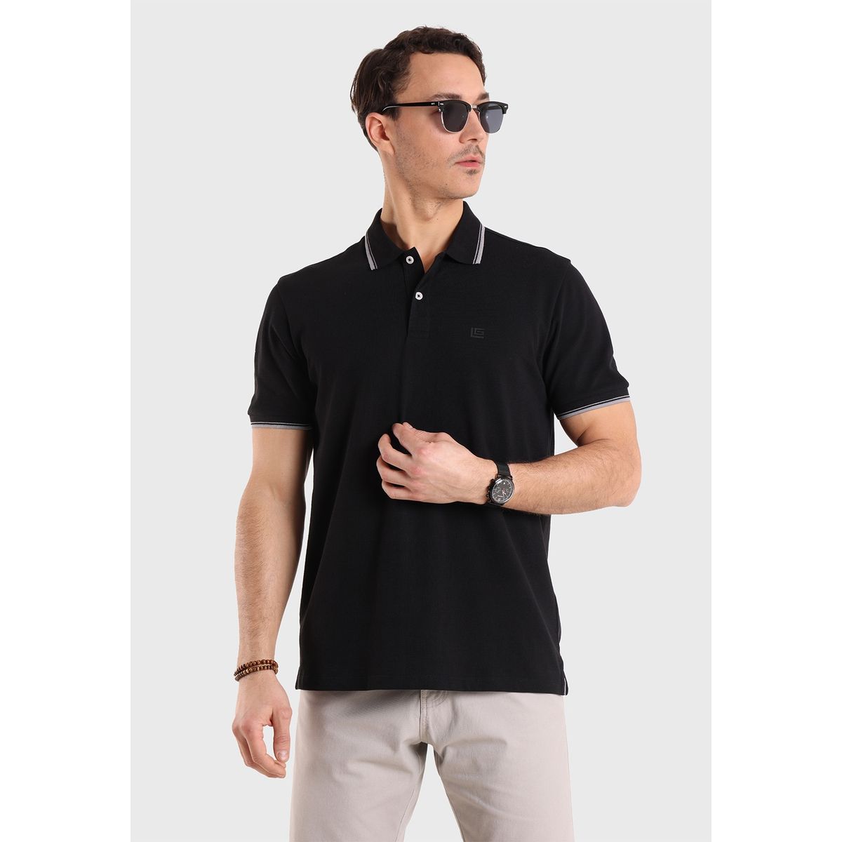 GUY LAROCHE - Polera Piqué Manga Corta Guy Laroche GUY LAROCHE