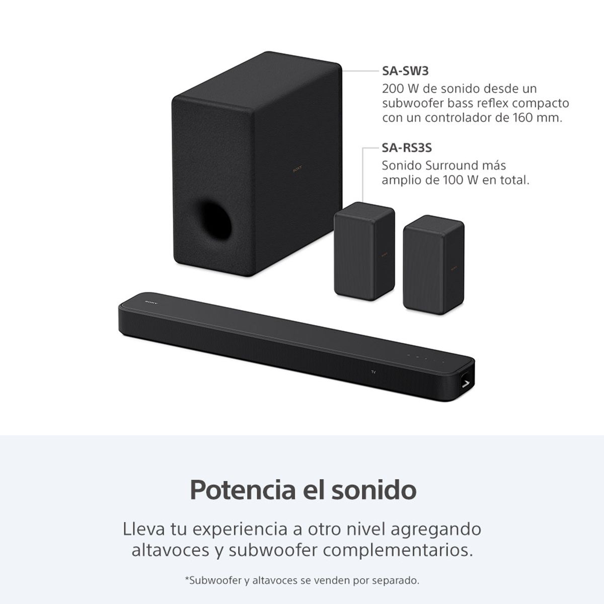 SONY - Barra de sonido HT-S2000 3.1 canales X-Balanced