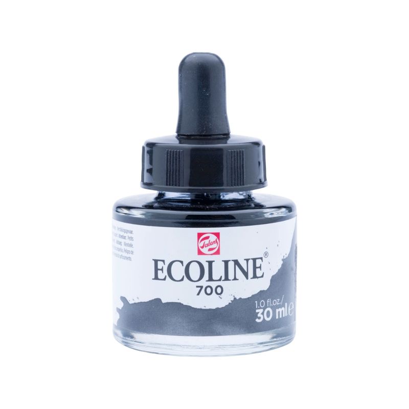 ECOLINE - Acuarela Líquida Ecoline Con Gotero 30ml Negro