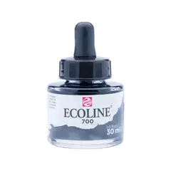 ECOLINE - Acuarela Líquida Con Gotero 30ml Negro