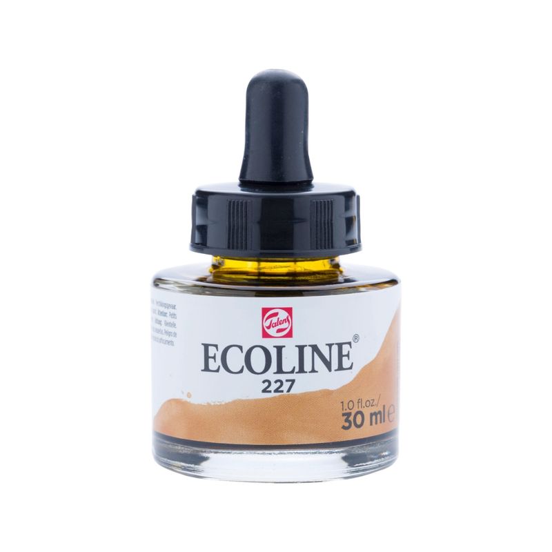 ECOLINE - Acuarela Líquida Ecoline Con Gotero 30ml Ocre Amarillo