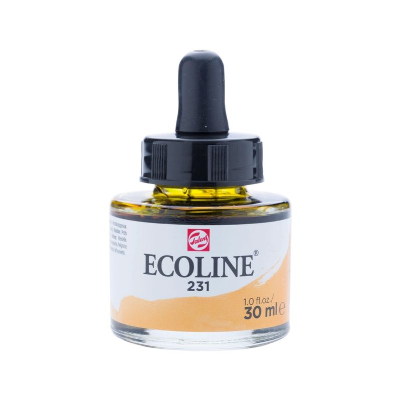 ECOLINE - Acuarela Líquida Ecoline Con Gotero 30ml Ocre Oro