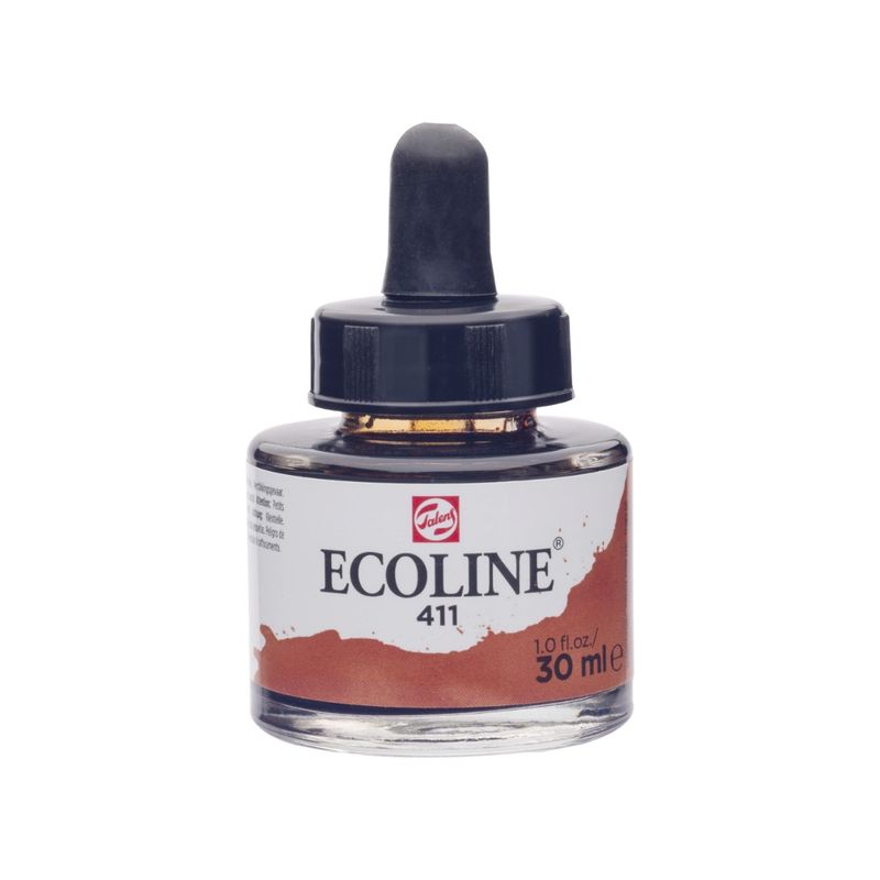 ECOLINE - Acuarela Líquida Ecoline Con Gotero 30ml Tierra Siena Tostad