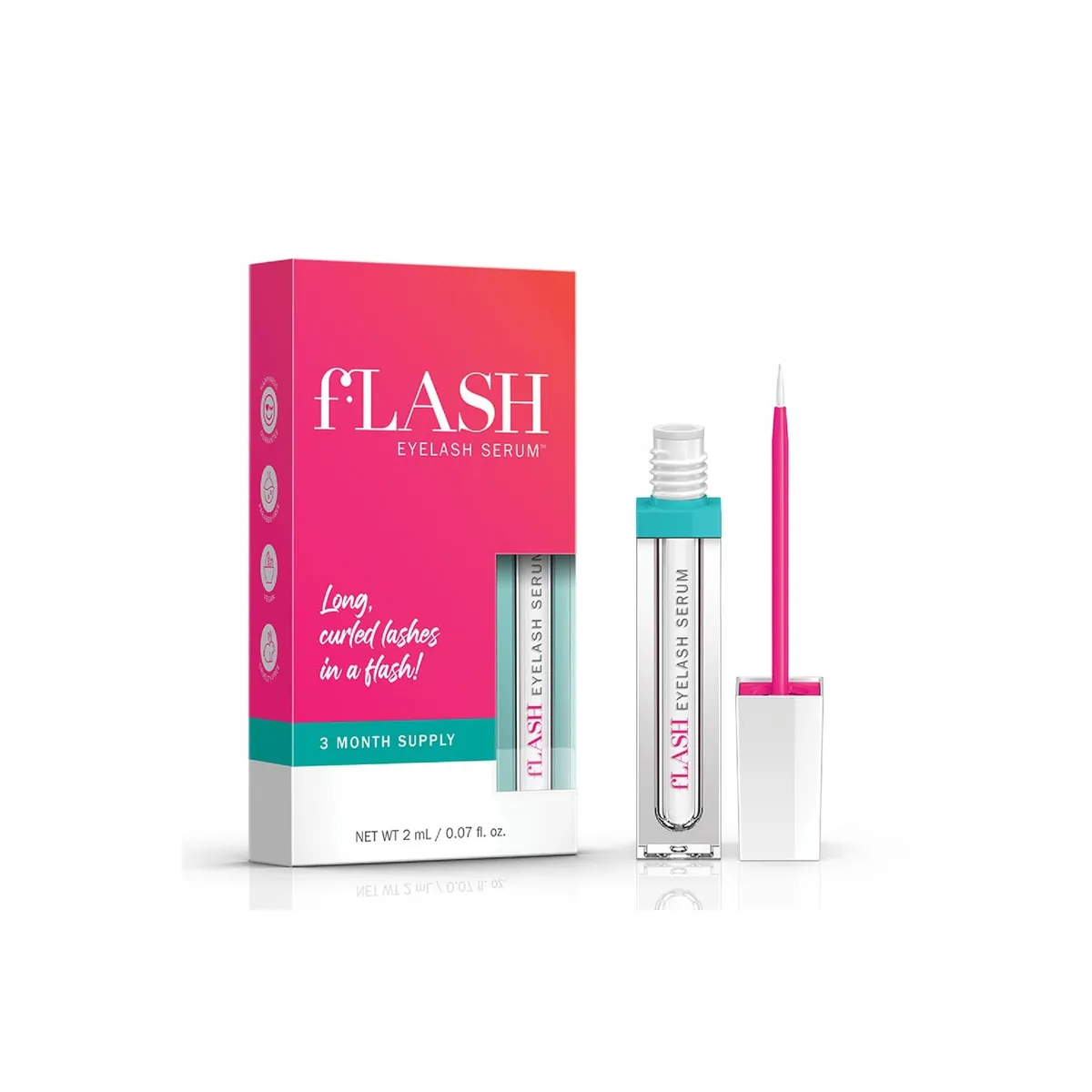 FLASH - Flash serum para pestañas  Máscara fortalecedora para pestañas Fabulash.