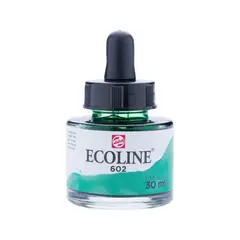 ECOLINE - Acuarela Líquida Con Gotero 30ml Verde Oscuro