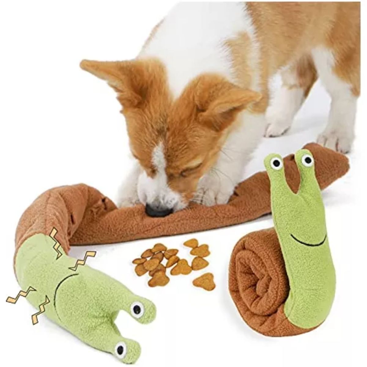 GENERICO - Juguete Perro Caracol Peluche interactivo para oler y snack