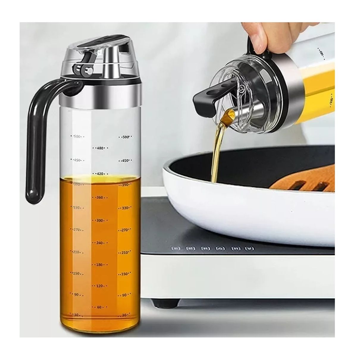 GENERICO - Botella De Vidrio Dispensadora Para Aceite O Vinagre