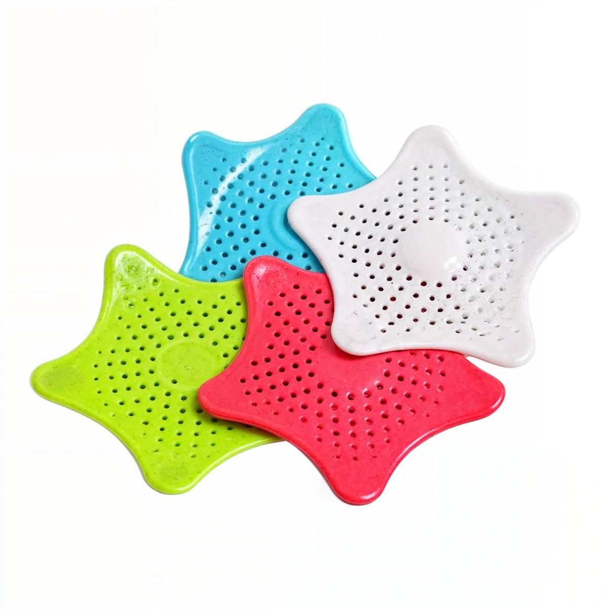 GENERICO - set 4 filtro desague ducha tapon desague lavaplatos filtro fragadero