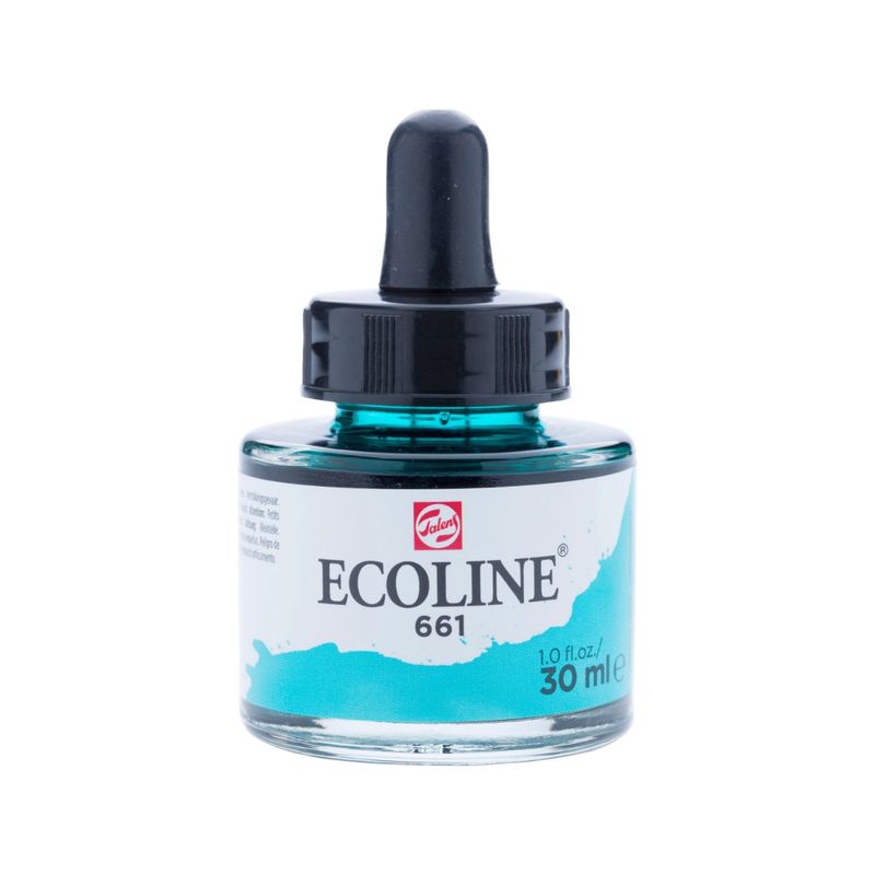 ECOLINE - Acuarela Líquida Ecoline Con Gotero 30ml Verde Turquesa