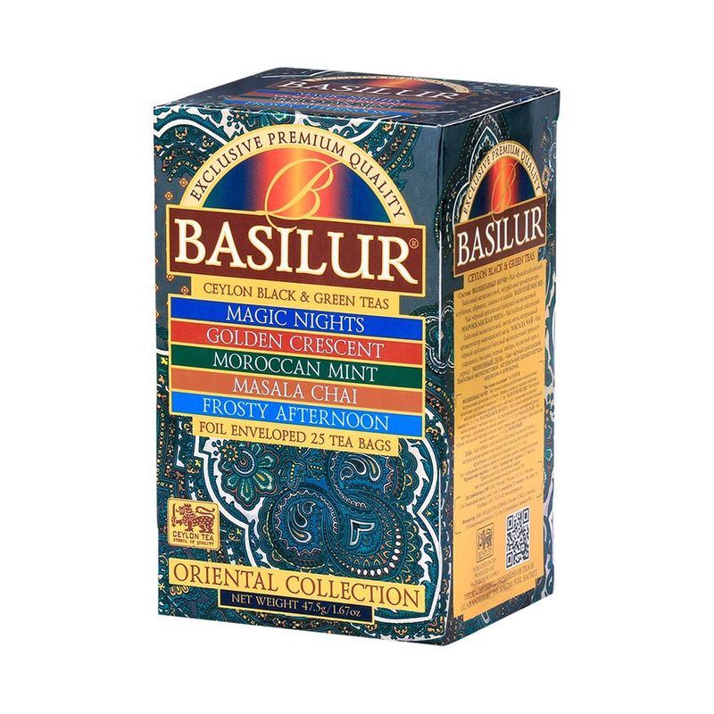 BASILUR - Te Oriental Surtido 25 Bolsas - Basilur