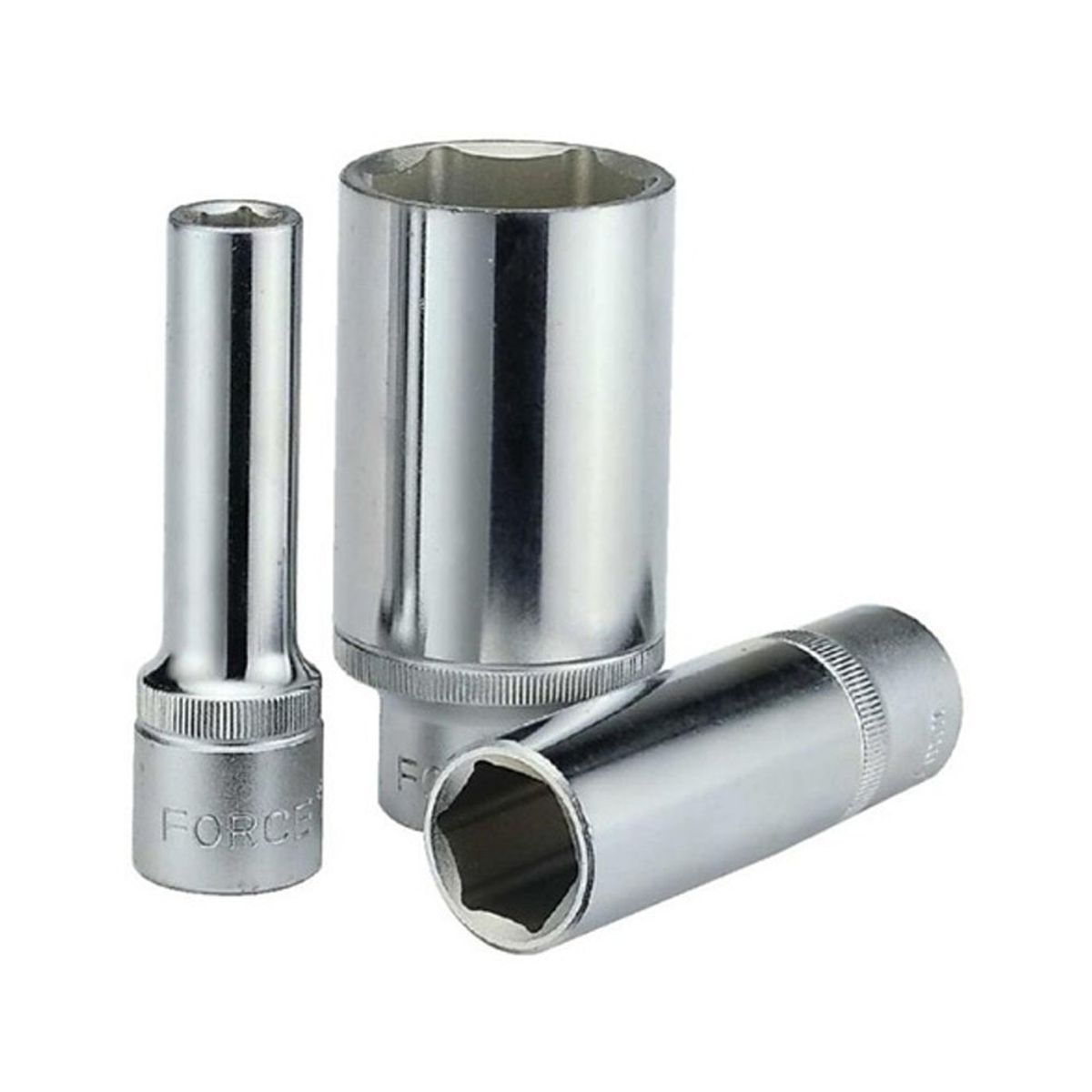 FORCE - Juego Dados Hexagonales Largos Force 3/8 - 8 Piezas (en mm)