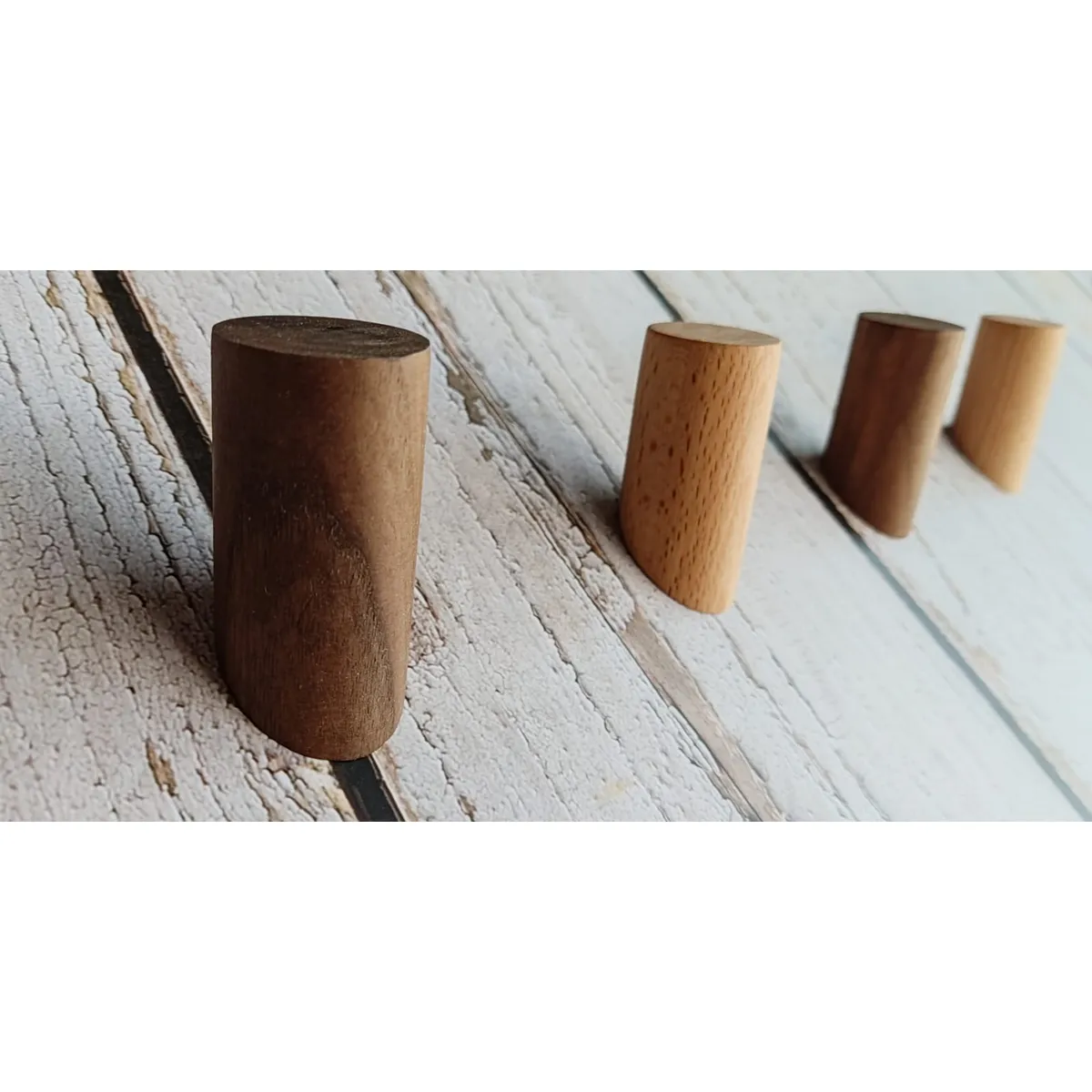 WW DESIGN - Pack 4 Percheros de Madera – Organiza con Estilo