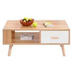 GENERICO - Mesa de centro chanti color madera con blanco