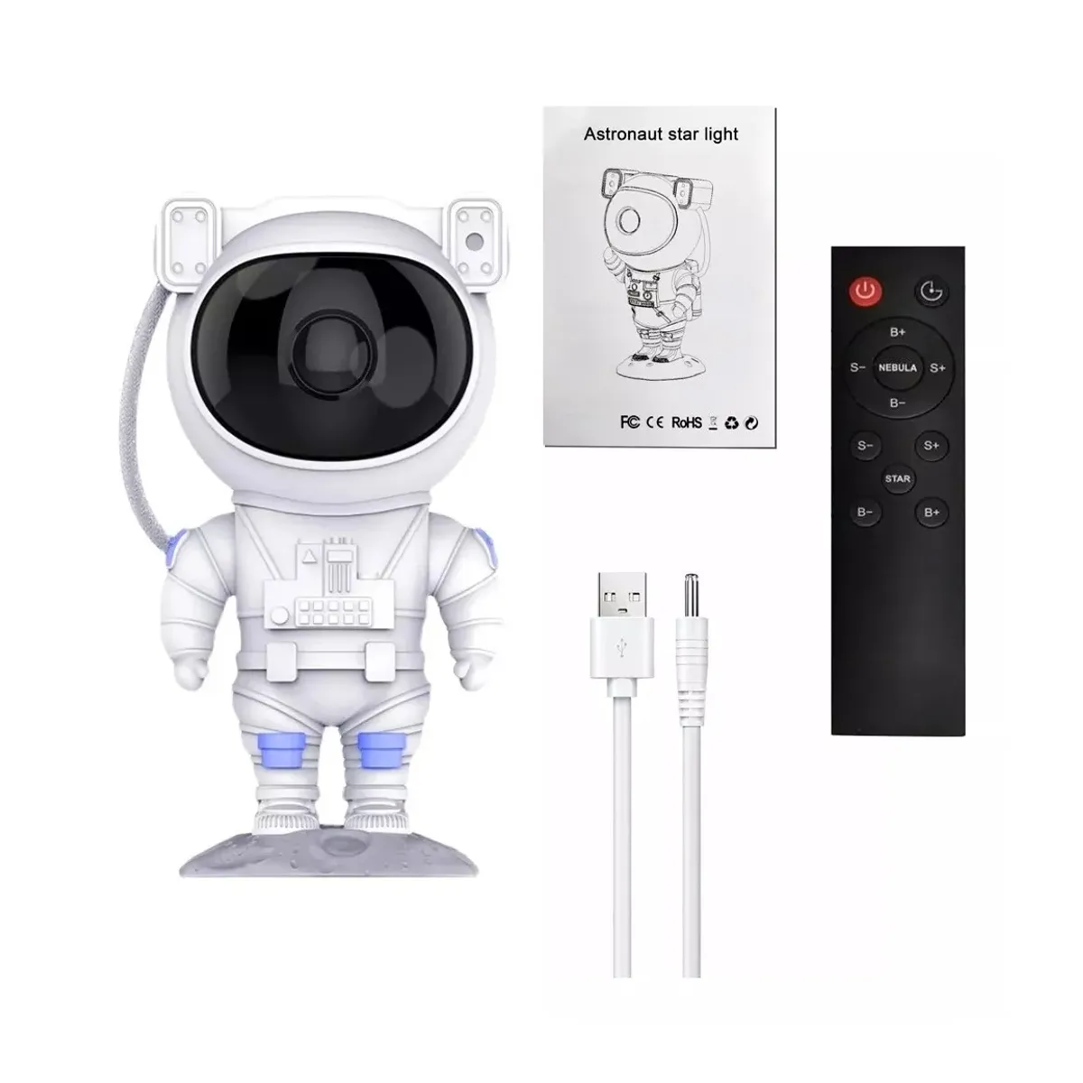 GENERICO - Lámpara De Astronauta Proyector De Estrellas