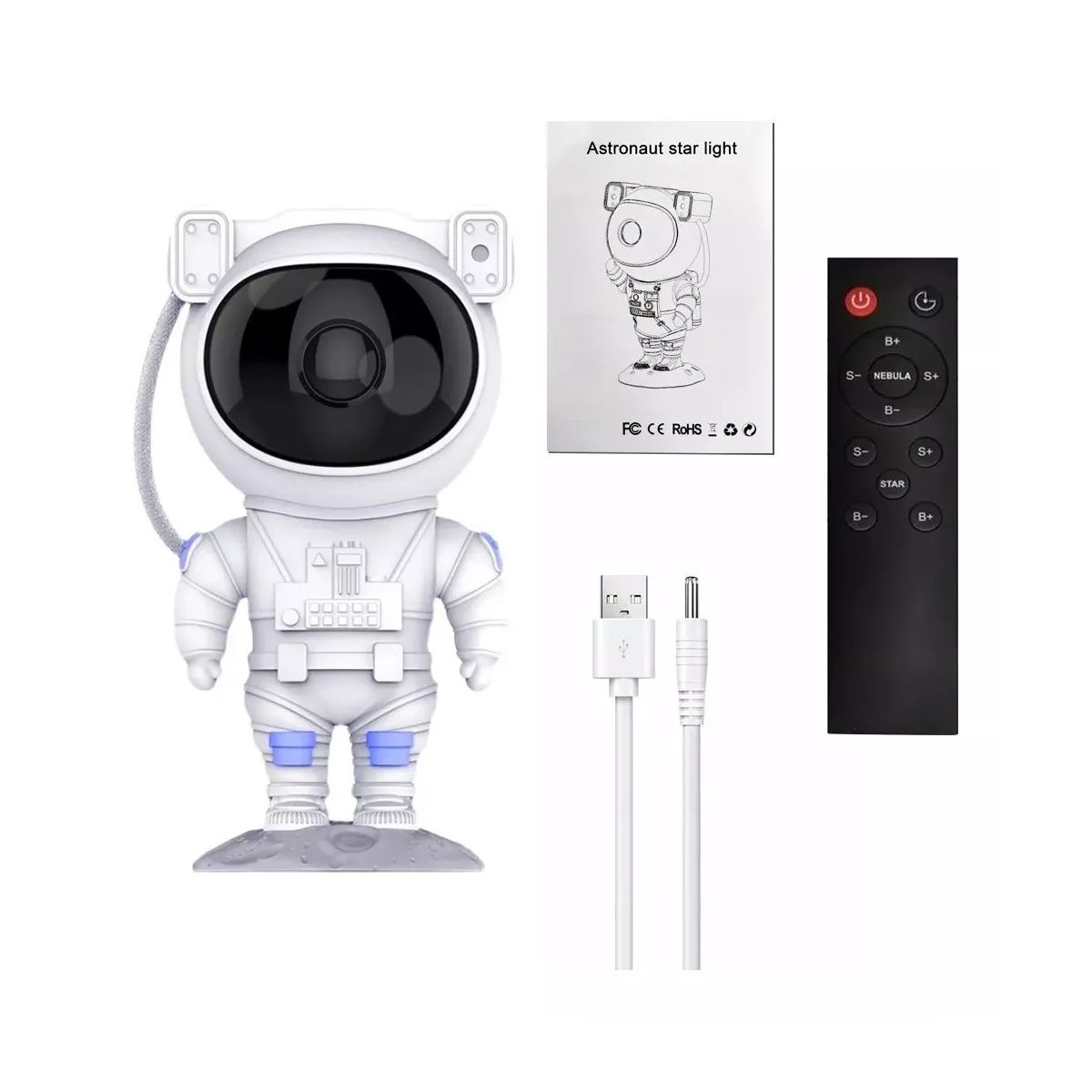 GENERICO - Lámpara De Astronauta Proyector De Estrellas