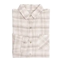 ROCKFORD - Blusa Lino Orgánico Marina Beige Mujer ROCKFORD_.