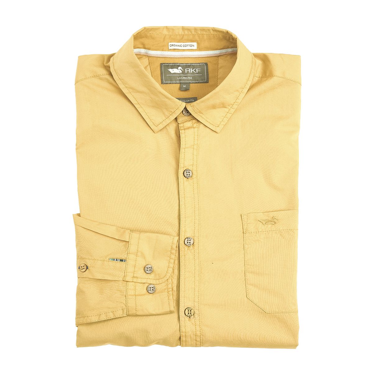 ROCKFORD - Camisa Algodón Orgánic Galiton Amarillo Hombre ROCKFORD