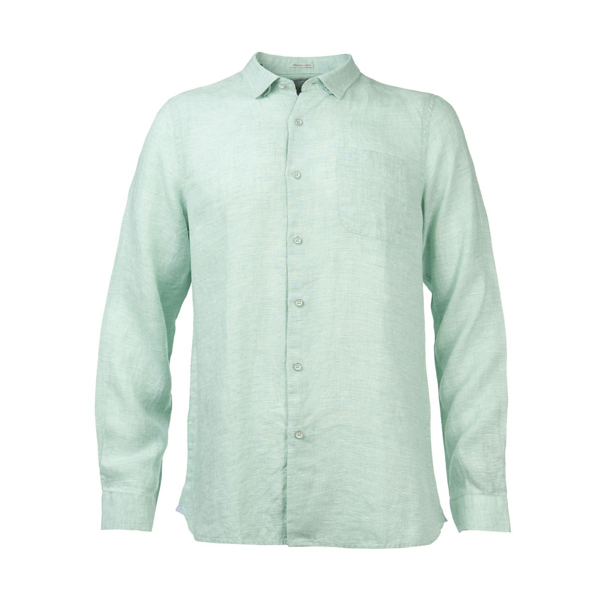 ROCKFORD - Camisa Lino Orgánico Linentexture Verde Hombre ROCKFORD