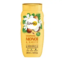 LOVEA - Shampoo Monoï & Karité - Cabello seco y dañado - - 250 ml.