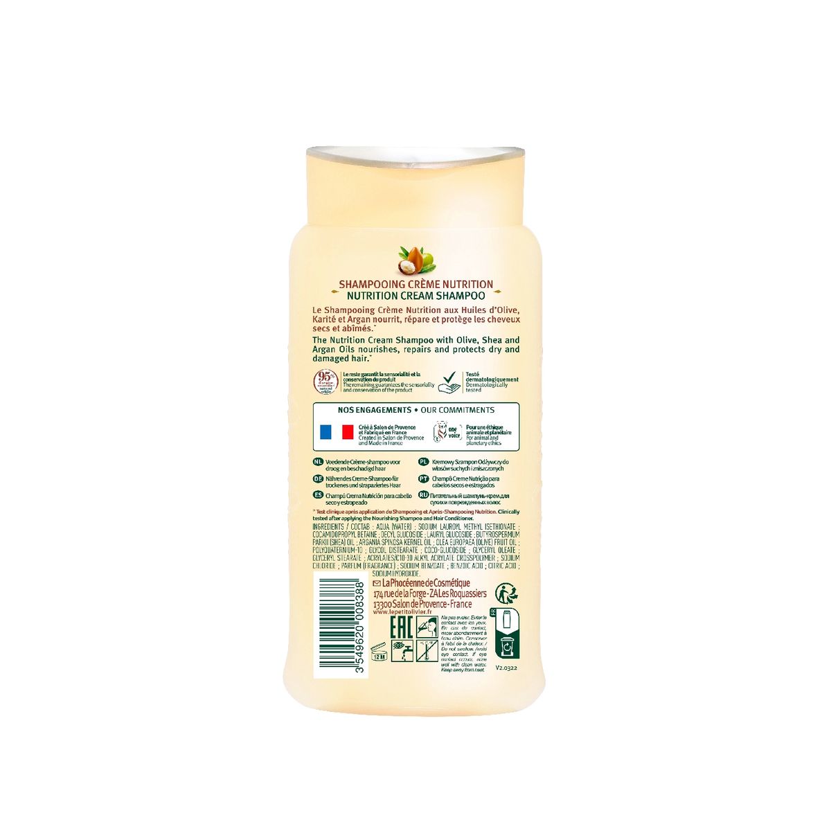 LE PETIT OLIVIER - Shampoo cabello Seco y  Dañado - Le Petit Olivier - 250 ml.