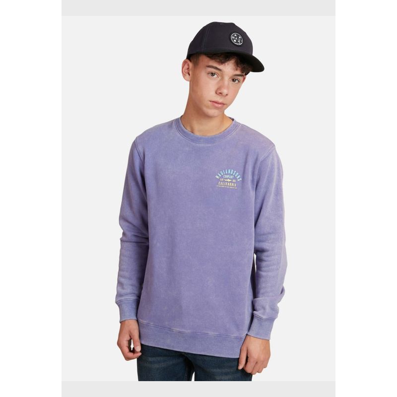 MAUI AND SONS - Poleron Sharky Cal Juvenil Hombre Morado