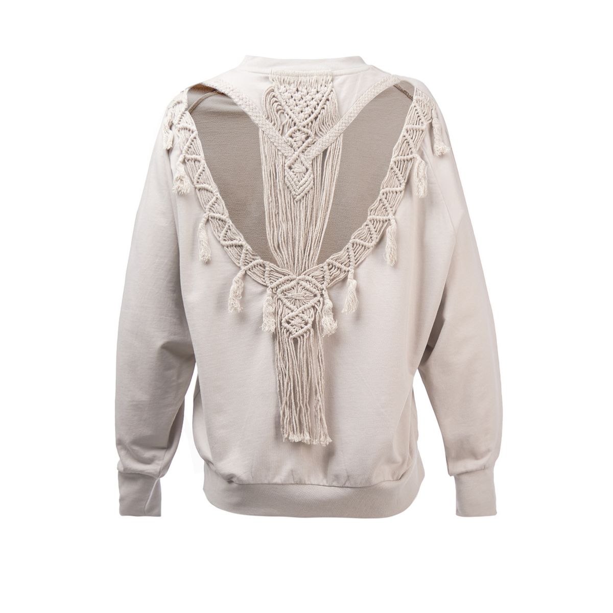 ROCKFORD - Polerón Algodón Orgánico Anara Arena Mujer ROCKFORD