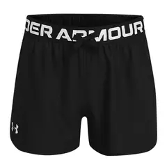 UNDER ARMOUR - Shorts UA Play Up para niña Negro