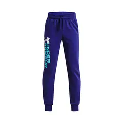 UNDER ARMOUR - Pantalón Buzo Niño Rival Flce Grphc Jgr Azul