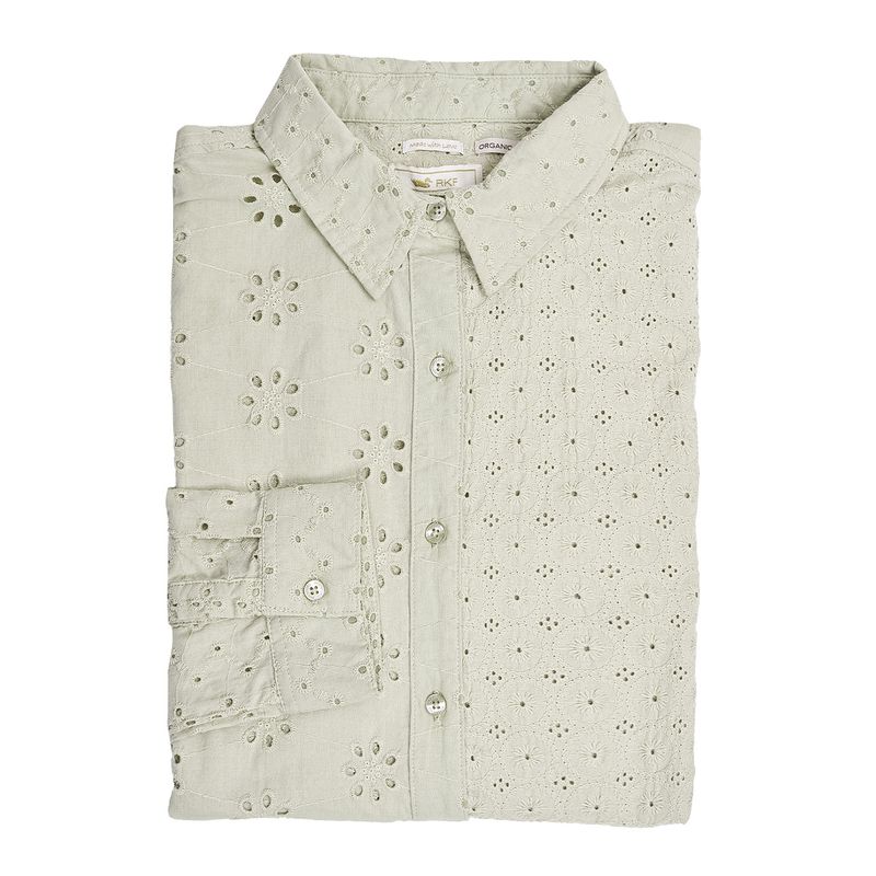 ROCKFORD - Blusa Algodón Orgánico Salva Verde Mujer ROCKFORD