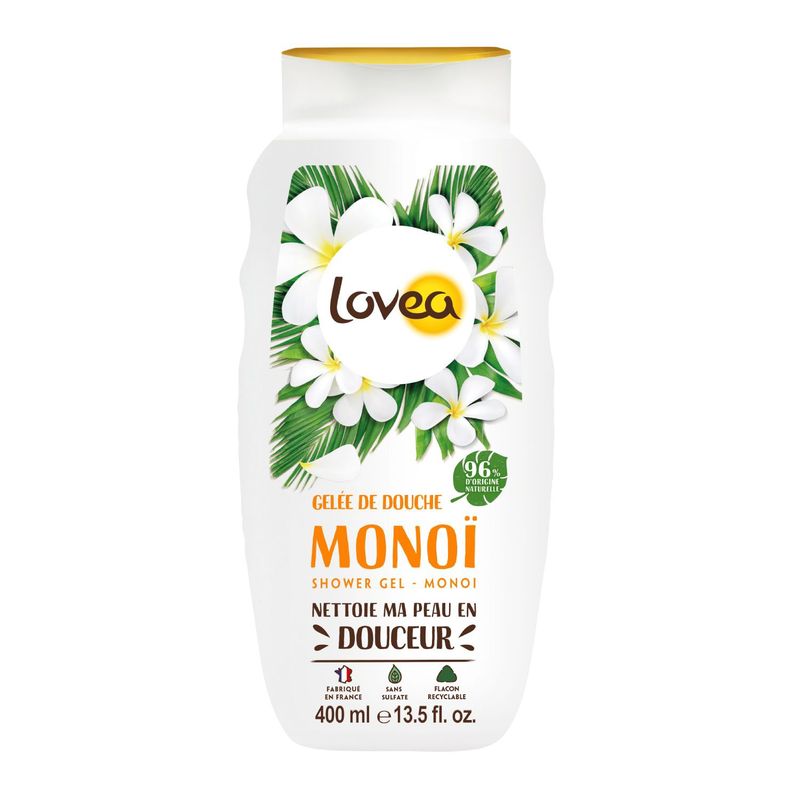 LOVEA - Gel de Ducha - Monoi - Producto Vegano - Lovea - 400 ml.